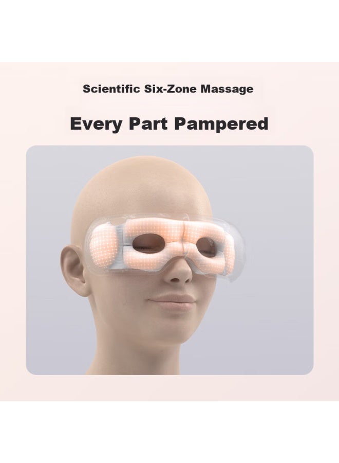 SKG Skg Eye Massager, Bionic Airbag Finger Massage, Visible Heat Therapy Portable Eye Care Device, Practical Gift For Elders, Boyfriends, Girlfriends, Birthdays, And New Years, E3-2 Fashion Pink Model  - Image 5
