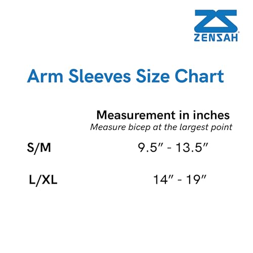 Zensah Compression Arm Sleeves - Made in USA, Thermal Arm Warmers for Cycling and Running with UV Sun Protection (Navy, Small/Medium) - Image 3