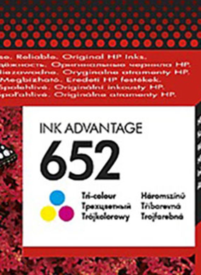 اطلب HP 652 Tri-Color Original Ink Cartridge [F6V24AE] | Works with HP ...