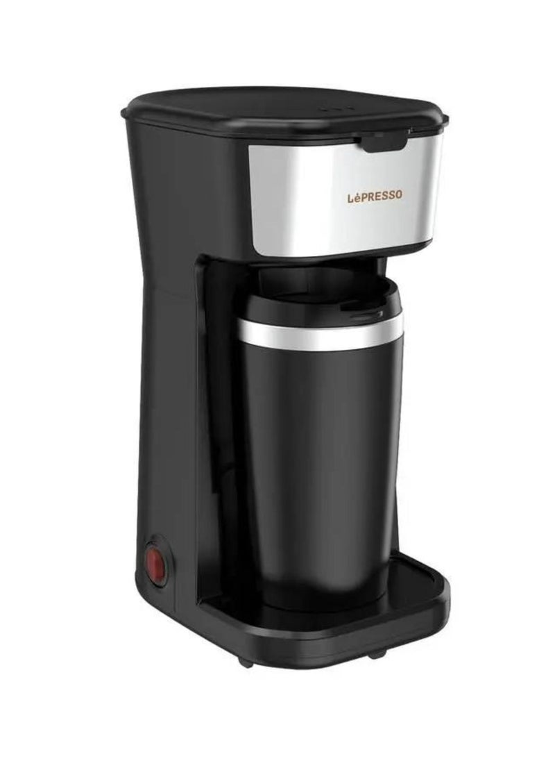LePRESSO Coffee Maker with Travelling Mug 450W - Black  - Image 1
