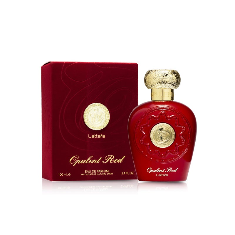 Lattafa Perfumes Opulent Red for Unisex Eau de Parfum Spray, 3.4 Ounce (137662) - Image 2