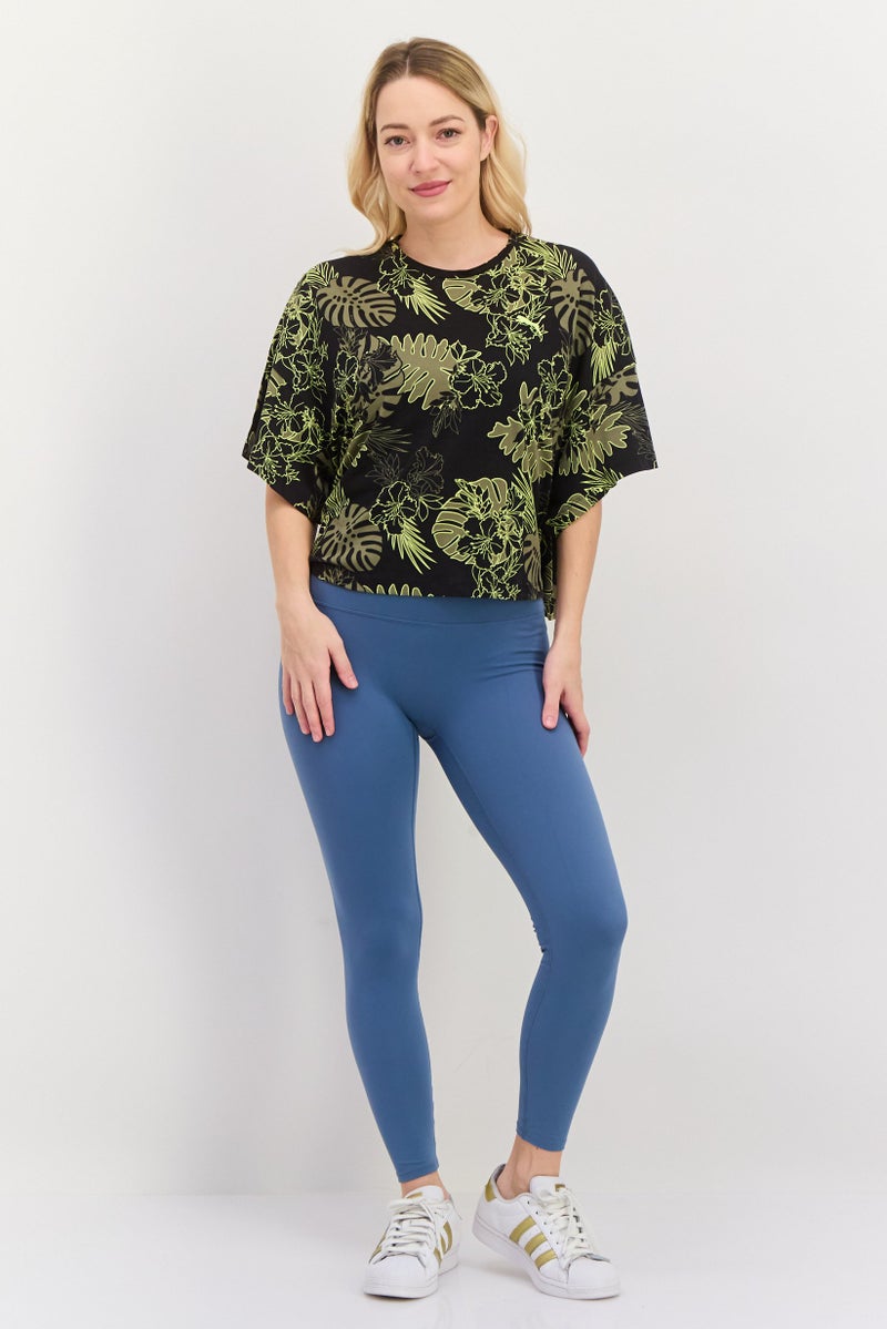 PUMA Women Sportswear Fit Short Sleeve Outdoor Top, Black Combo - Image 2