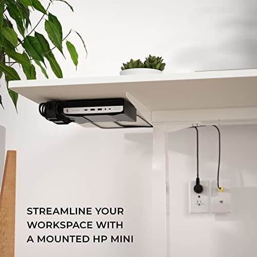 HumanCentric حامل HumanCentric VESA متوافق مع HP Desktop Mini و HP ProDesk Mini و HP EliteDesk Mini، يحل محل غلاف VESA المزدوج لأجهزة الكمبيوتر المكتبية الصغيرة v3، يمكن تركيبه على ذراع أو تحت المكتب أو على الحائط، 75x75mm، 100x100mm - Image 5