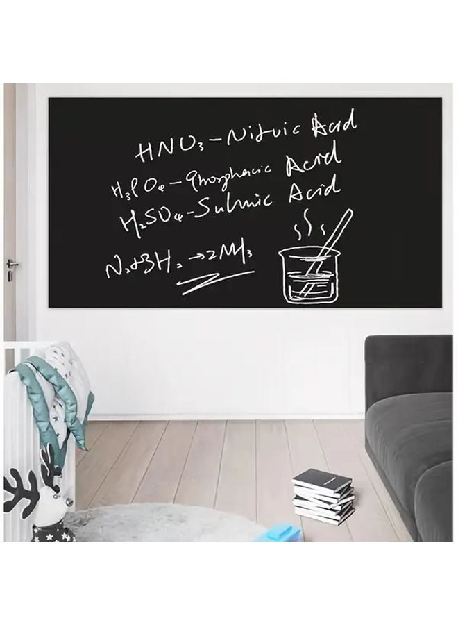 60 × 300 سم سبورة سوداء ذاتية اللصق لوح أبيض للحائط ظهر لاصق لا حاجة لأدوات - Image 2