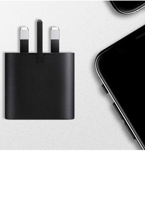 Fast Charger for Samsung Galaxy Charger Adapter Head with Charging Cable 25 watts , S23 S22 Ultra S22 S21 Ultra S21 S21 A52 A32-25W, Compatible With Other Type C Power Adapter, Protecting the Battery
