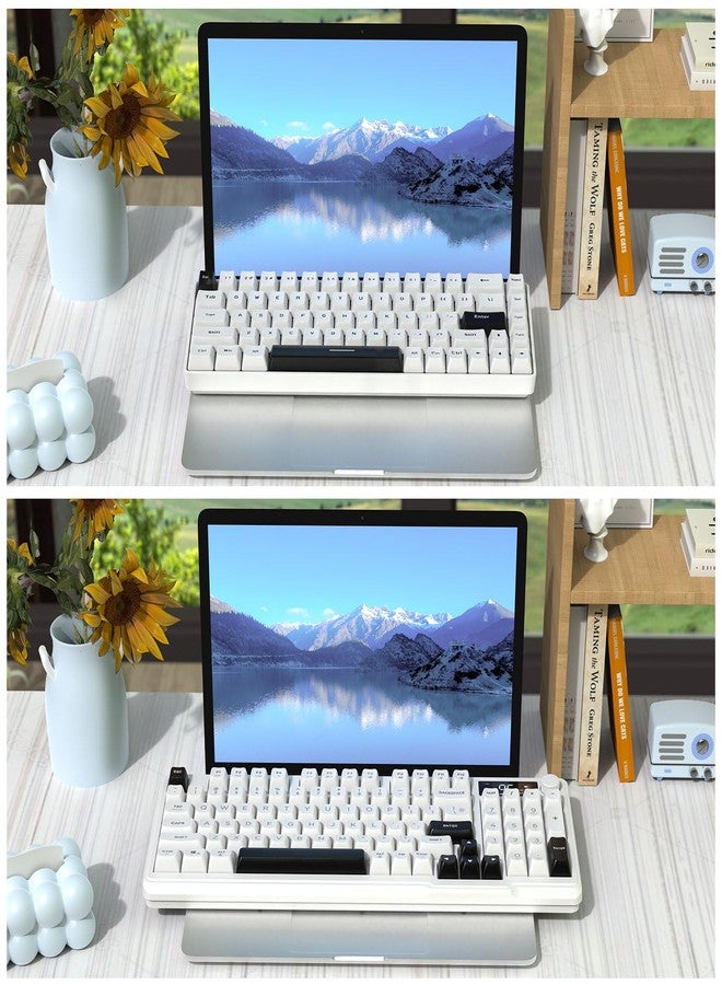 MAMBASNAKE x Attack Shark 2pcs Keyboard Riser for Ergonomic Typing/Reading,Laptop Mount for Desk,Portable Laptop Stand,Magnetic Storage,External Keyboard Stands for MacBook Pro/Air,Lenovo,Dell,HP - Image 5