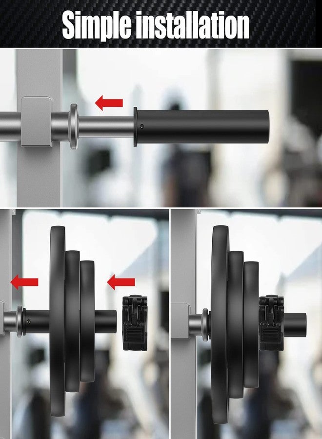 Green Bean GreenBean 2PCS Olympic Adapter Sleeve 11.8" with Olympic Barbell Clamps 2", Converts 1" Standard Weight Plate Posts to 2" Olympic Weight Plate Posts, Removable end Cap - Image 5