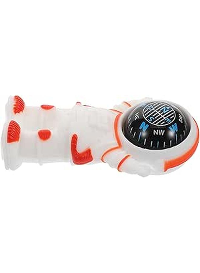 Orange Mini Car Compass Automotive Dashboard Decor Compact Navigation Accessory - Image 1