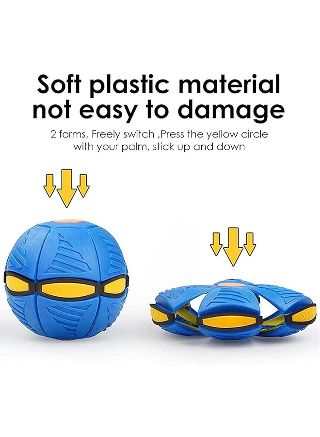 X spring Magic Ball Creative Ufo Magic Ball Toy With Lights Ufo Portable Flying Saucer Toy Decompression Flying Saucer Ball For Kids Boys And Girls Outdoor Gift - Image 3