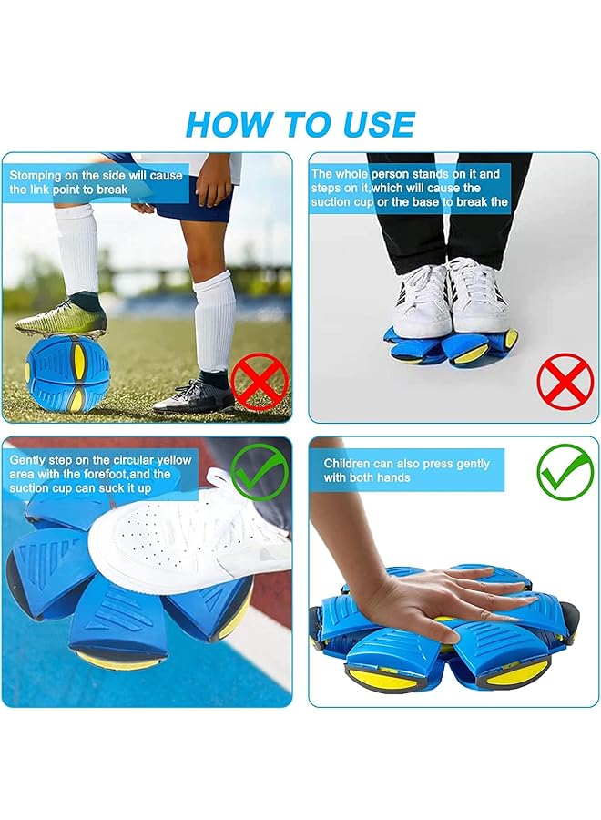 X spring Magic Ball Creative Ufo Magic Ball Toy With Lights Ufo Portable Flying Saucer Toy Decompression Flying Saucer Ball For Kids Boys And Girls Outdoor Gift - Image 5