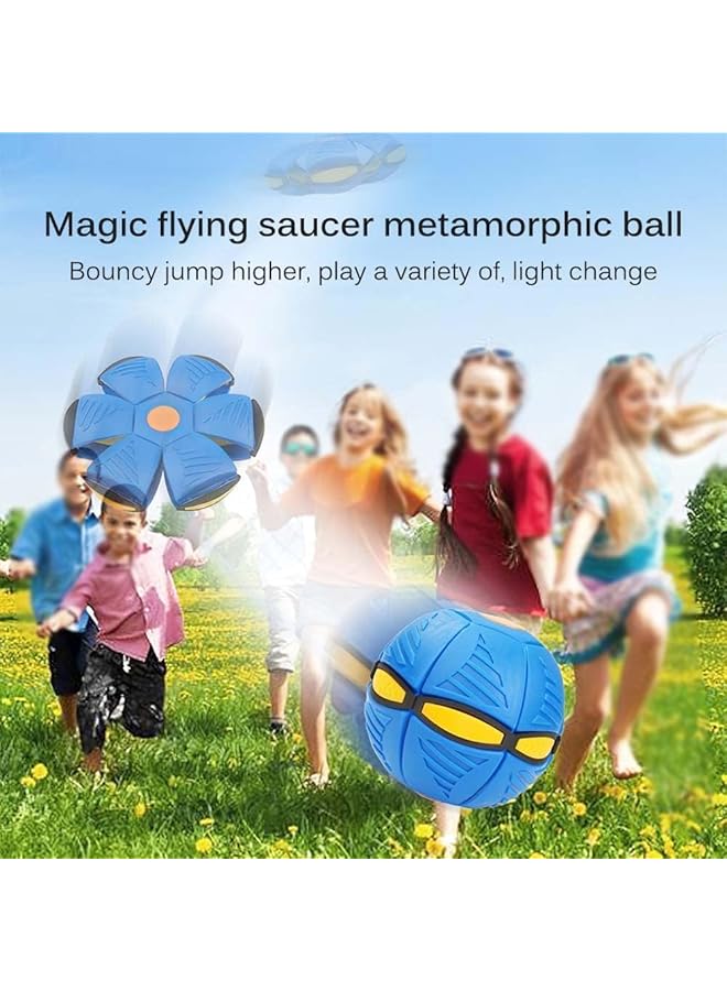 X spring Magic Ball Creative Ufo Magic Ball Toy With Lights Ufo Portable Flying Saucer Toy Decompression Flying Saucer Ball For Kids Boys And Girls Outdoor Gift - Image 4