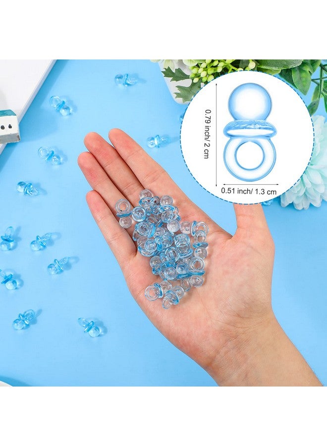 Roowest 51 Pcs Cool Baby Shower Games Include Baby Pacifier Hunt Sign Wooden Gift Sets Gender Reveal Party Favors 50 Acrylic Mini Plastic Pacifiers for Gender Reveal Supplies - Image 2