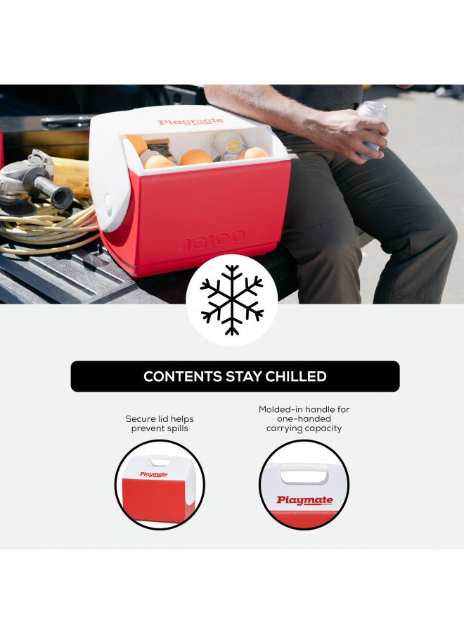 Igloo Playmate Elite Cooler Red/White, 16 Qt - Image 5