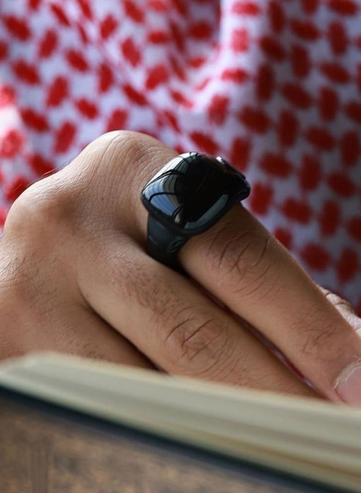 WESLAMIC Salam Smart Tasbih Ring – Counter up to 99999, Prayer Time Alerts, Tasbih Reminder, Long-Lasting Battery, Water & Dust Resistant - Large Size ( 22 mm + 20 mm ) - Image 5