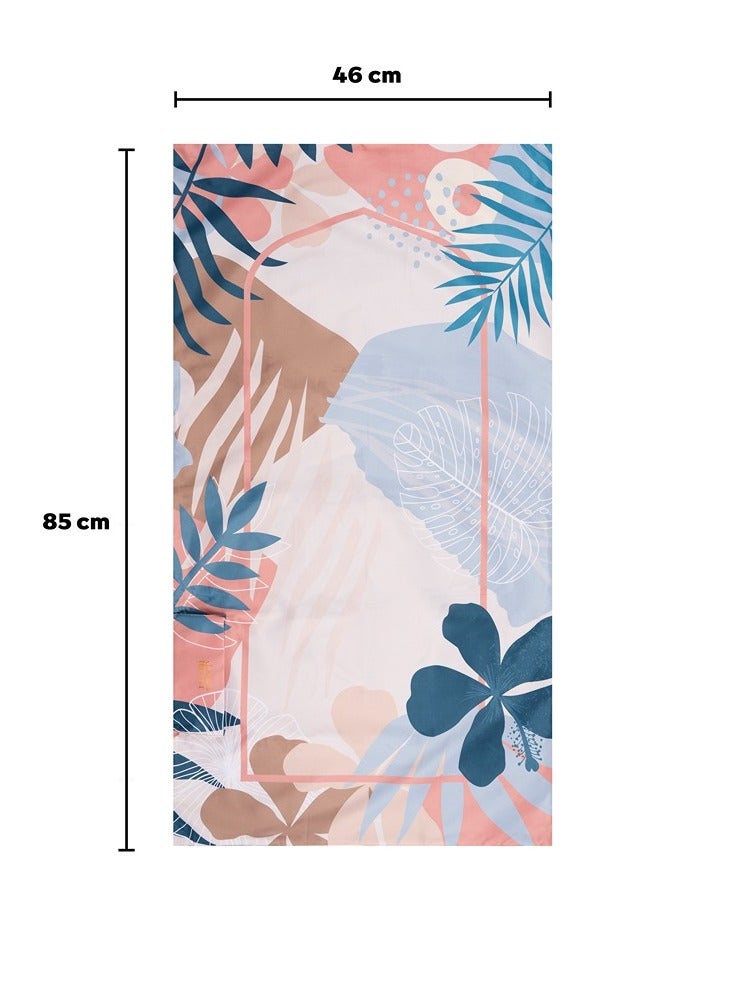 Hilalful سجادة صلاة هلالفول المحمولة من البوليستر - نباتات باستيل | سجادة صلاة للمسلمين للأطفال | مقاومة للماء | مضادة للانزلاق | هدية إسلامية لعيد الفطر، رمضان | للسفر | خفيفة الوزن - Image 3