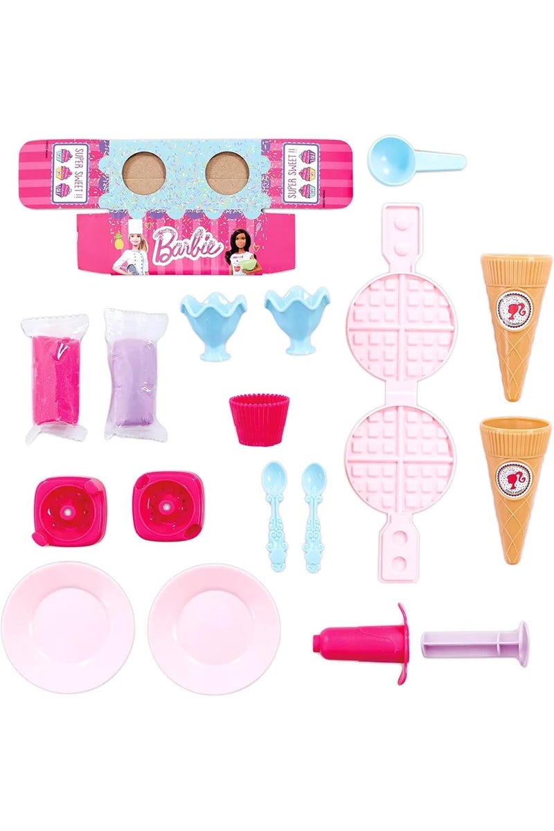 باربي مجموعة العجين للطهي – لعب تمثيلي مع عجين لامع وقوالب، +3 سنوات - Image 1