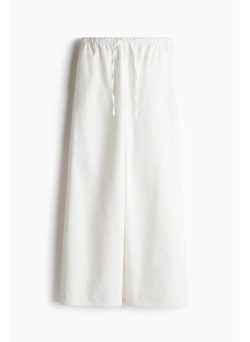 اتش اند ام Feather Soft Denim Drawstring Trousers