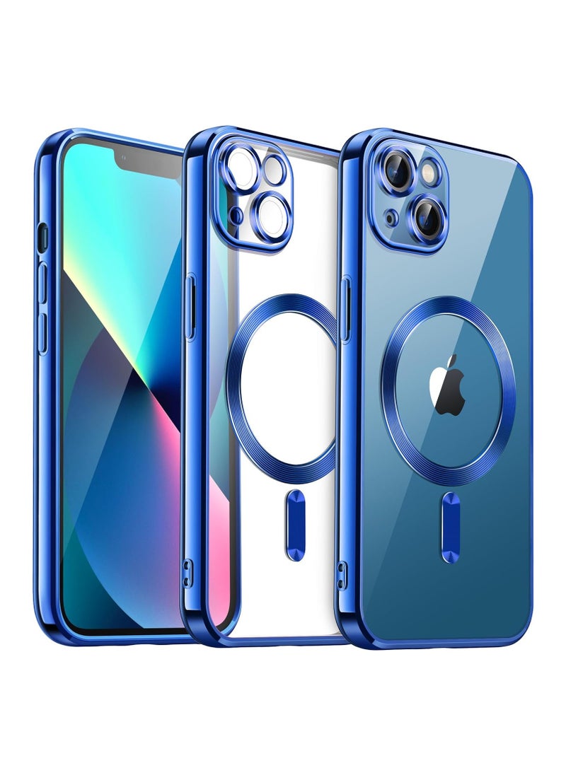 Generic - Magnetic Clear for iPhone 15 Case with MagSafe Integrated Camera Protection Glass Silicone Cover Slim Thin Non Yellowing Anti Fingerprint Scratch Wireless Charging - Image 1