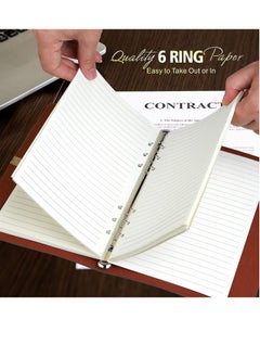 Gerenic Refill Paper, A5 Loose Leaf Binder Paper, A5 Lined Paper Refill, 6-Holes Inserts 160 Sheets (320 Pages) for A5 Binder Refillable Journals Notebooks  - Image 4