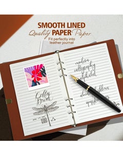 Gerenic Refill Paper, A5 Loose Leaf Binder Paper, A5 Lined Paper Refill, 6-Holes Inserts 160 Sheets (320 Pages) for A5 Binder Refillable Journals Notebooks  - Image 5