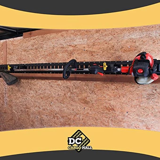 rayihni Enclosed Trailer Weedeater Rack (Pack of 2) Steel Trimmer Mount Stores Weed Wackers & Hedge Trimmers Organize Landscaping Tools on E-Track in Trailer or Garage E-Track Accessories - Image 3