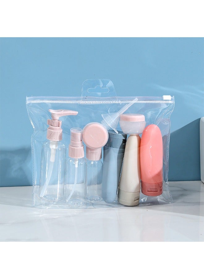 Travel Cosmetic Bottle Set Multi Purpose Lotion Spray and Serum Dispensers Durable Empty Makeup Bottles for Skincare and Toiletries Ideal for Travel and Home Use - Image 1
