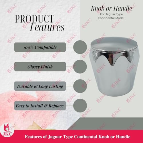 JKC Jaguar Tap Spindle for Water tap Spares and Accessories Parts for Jaguar Type Tap (Suitable for New Continental Type only) (Handle/Knob - 2 Pcs) - Image 5