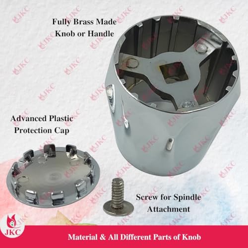 JKC Jaguar Tap Spindle for Water tap Spares and Accessories Parts for Jaguar Type Tap (Suitable for New Continental Type only) (Handle/Knob - 2 Pcs) - Image 4