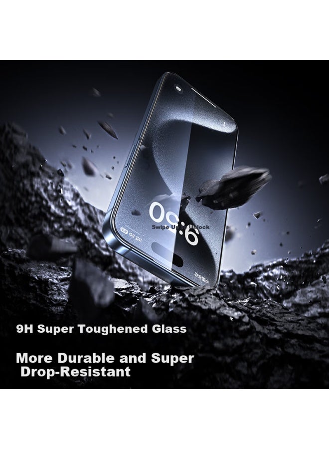 Smartdevil Tempered Glass Screen Protector For Iphone 15 Pro Max, Full Screen High Definition Anti-explosion Film, Strong Anti-fingerprint, Sensitive Touch, Easy To Apply Without Dust, 0 Experience Re - Image 4