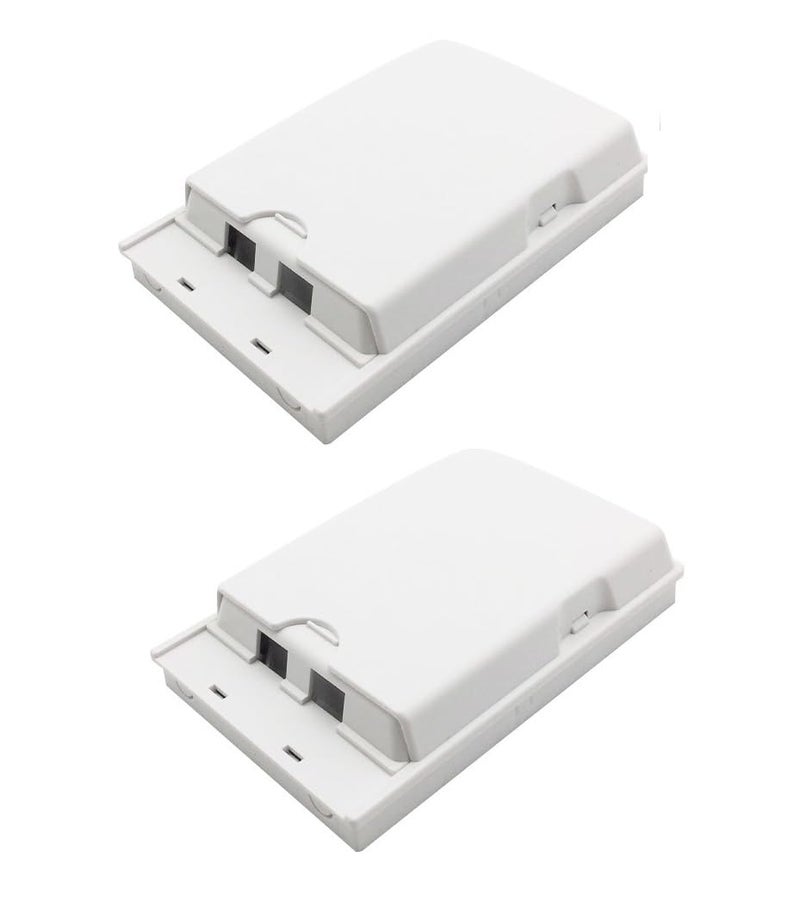 HANUTECH Hanutech FTTH Mini Fiber Optic junction box Fiber Distribution Box 2 Cores Face Plate Wall Mount Termination Box Slide Box Pack of 2  - Image 1