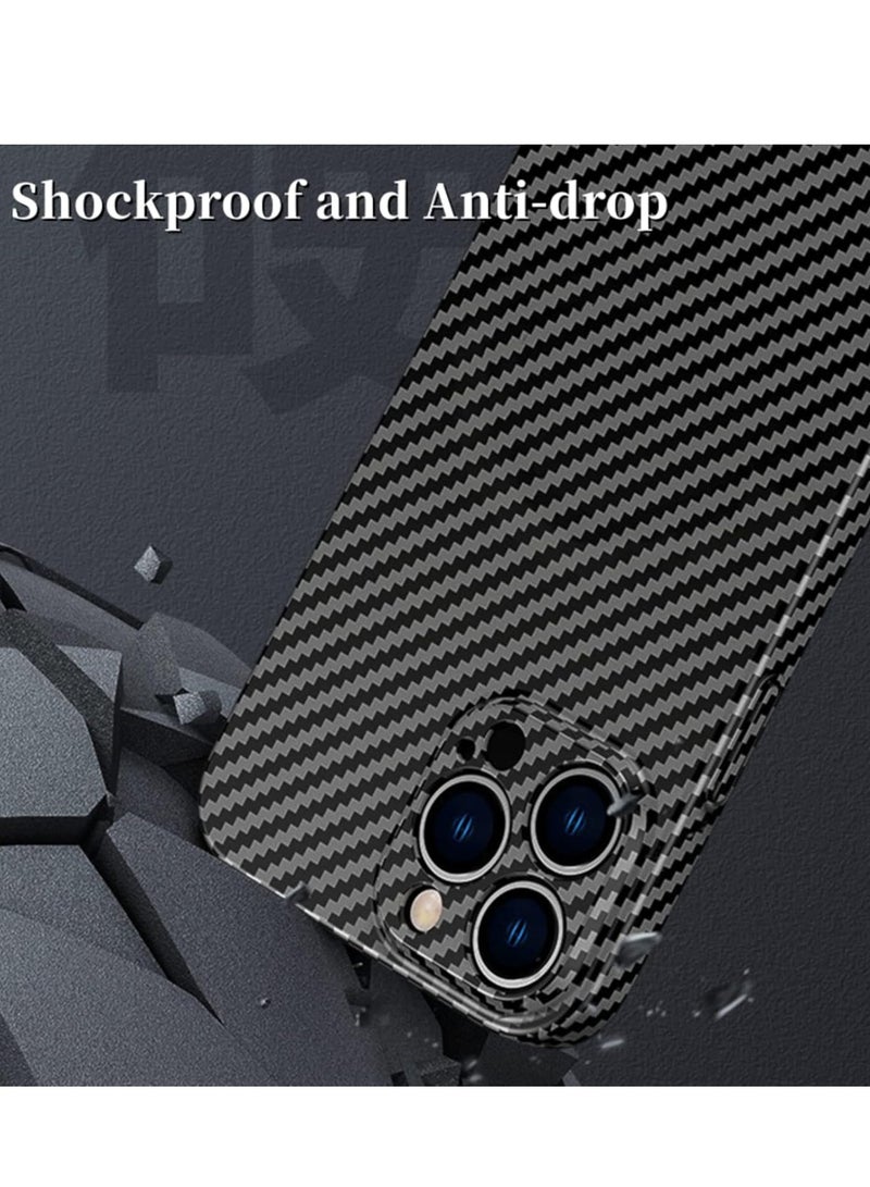 ELTRAZONE Personality Handsome Light Thin Carbon Fiber Pattern PC Phone case Compatible with iPhone 15 Plus Unique Comfortable Cool Shockproof Back Cover - Image 2