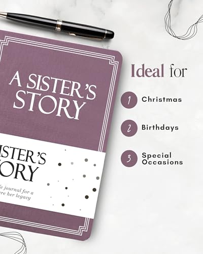 Coco & Lan Sister's Life Story Journal (Hardcover): A Meaningful Keepsake for Sister to Share Her Journey and Memories, Book Includes 250+ Prompt, Sentimental Gift for Mother's Day, Birthday & Christmas - Image 5