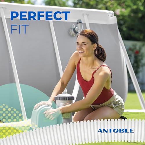 ANTOBLE 1.25'' Pool Hose for Intex, Swimming Pool Pump Replacement Hoses, White Plastic Filter Sucion Hose Pools 3 Foot(36'') Long for Above Ground Pool - Image 5