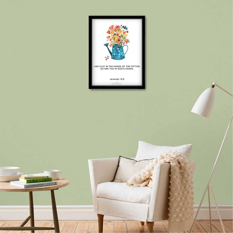 Craftolive Bible Verse 186 Quote with Frame for Wall Decor Room Decor Home Decor Gift Framed Poster Wall Frame - Image 2