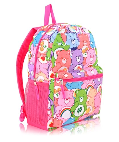 Fast Forward Care Bears Backpack for School - 16" Small Kids Bookbag Knapsack for Girls, Boys, Toddlers (Multicolor All Over Print) - Image 2