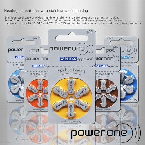Power One بطارية سماعة الأذن باور وان حجم 10 - عبوة من 60 بطارية - Image 4