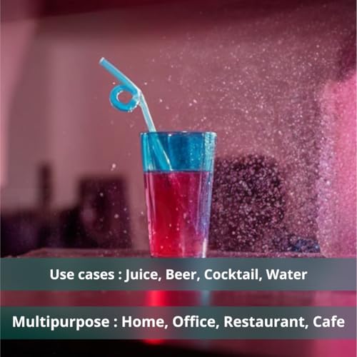 TRUBILLION ClearTwist Set of 6 Plastic Glasses - 300 ml, Unbreakable, BPA Free, Multipurpose for Water, Juice, Cocktails, Lightweight and Transparent Design, Ideal for Home, Office, Cafes, Restaurants - Image 4