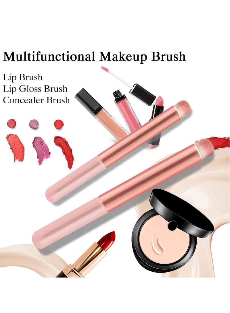 Banidy Lip Brush Lip Smudge Brushes Lipstick Brush with Tubes 3PCS Lip Gloss Applicator Wands Lip Brushes Multi-purpose Lip Makeup Brush Eyeshadow Brush Concealer Brush Lip Gloss Wands Applicator Tool Kits  - Image 2