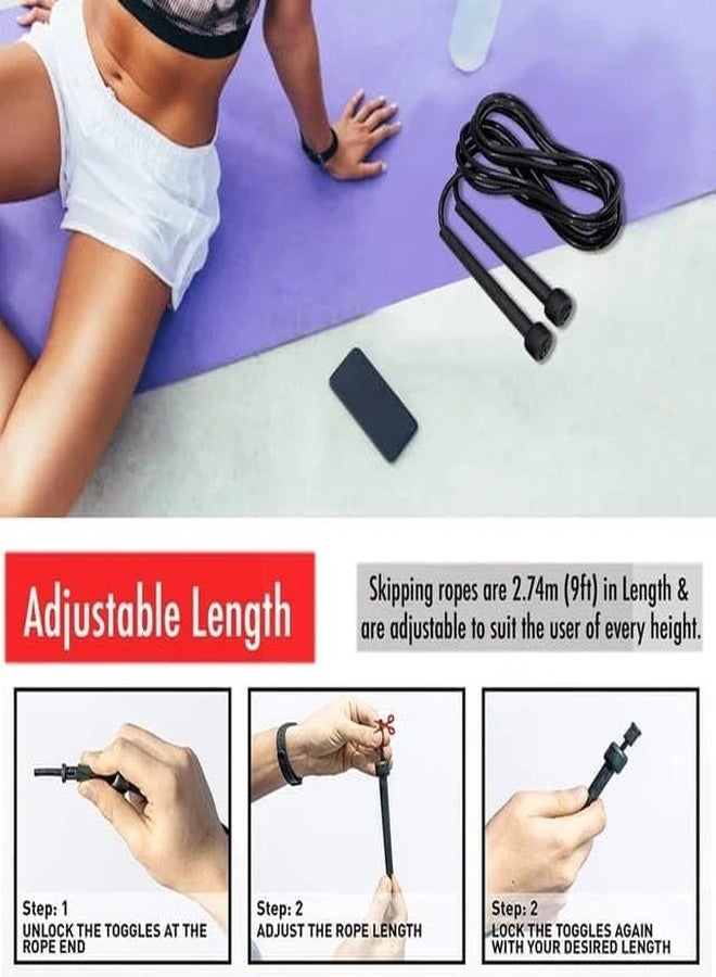 FRILL Hand Grip for Exercise Adjustable in Hand And Frill Skipping Rope For Men & Women Adjustable Jumping Rope For Men Skipping Rope For Women rassi jumping Skipping Rope Set Of 2. - Image 4
