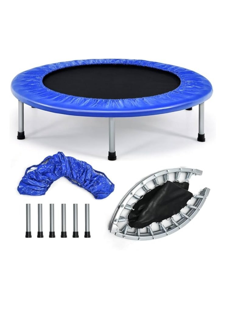 AL BADER Trampoline 50 Inches For Adults and Kids, Safety Pad, Stable & Quiet Exercise Rebounder For Indoor & Outdoor. Excersices Trampolines. - Image 2