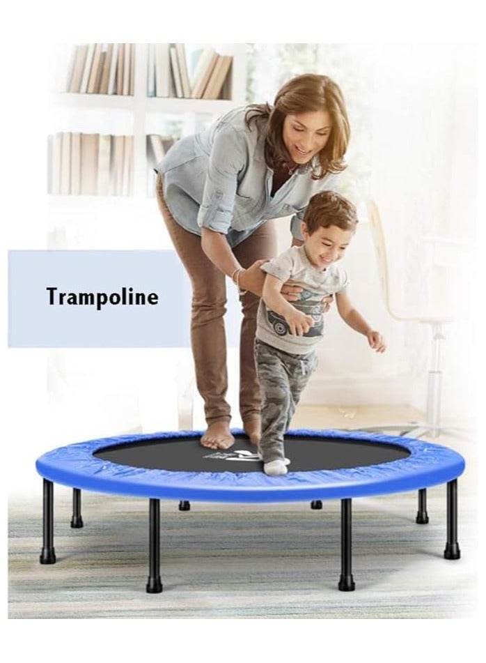 AL BADER Trampoline 50 Inches For Adults and Kids, Safety Pad, Stable & Quiet Exercise Rebounder For Indoor & Outdoor. Excersices Trampolines. - Image 3
