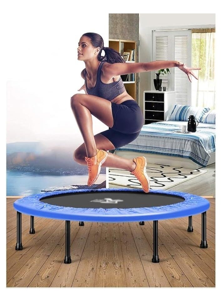 AL BADER Trampoline 50 Inches For Adults and Kids, Safety Pad, Stable & Quiet Exercise Rebounder For Indoor & Outdoor. Excersices Trampolines. - Image 5