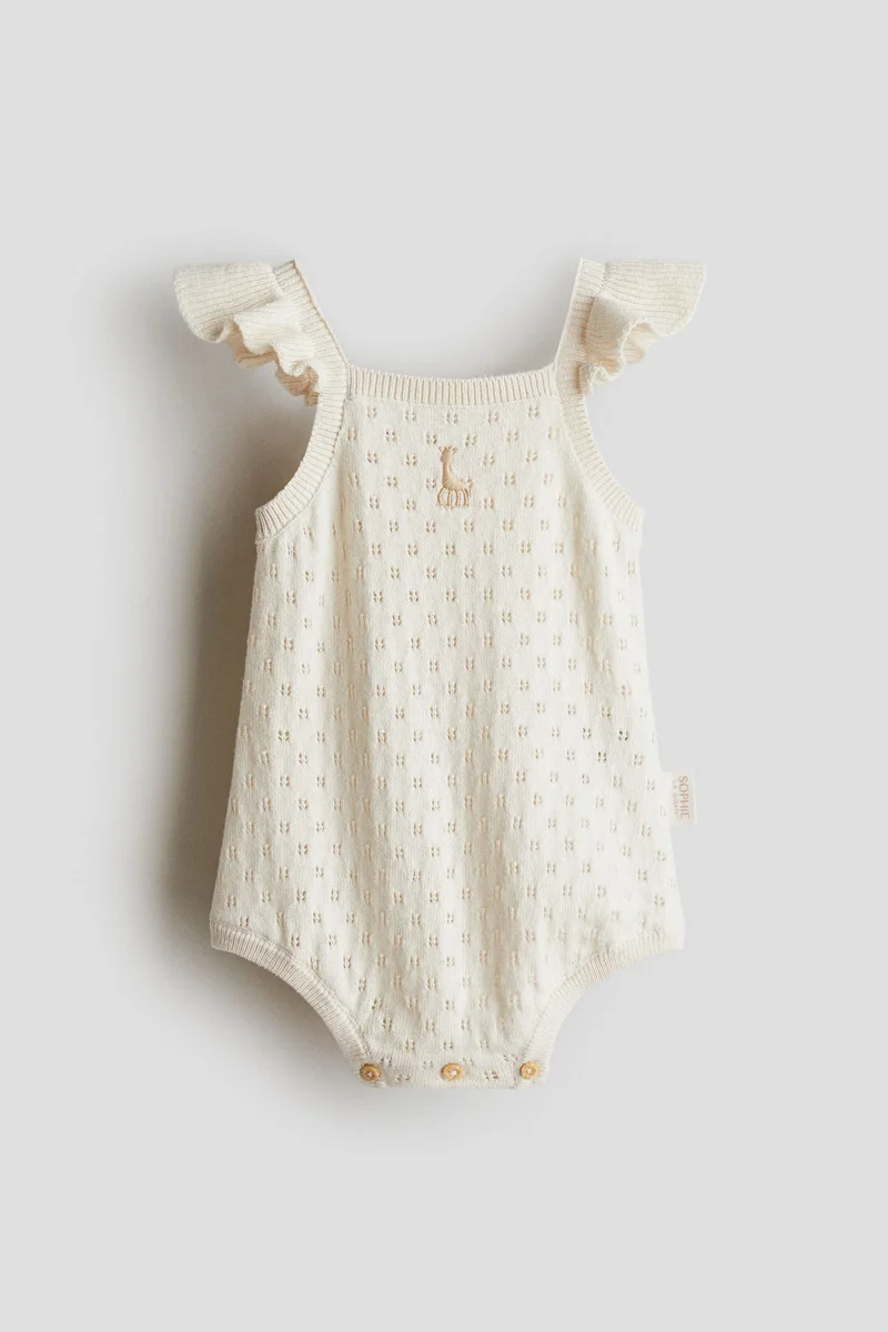 اتش اند ام Pointelle-knit romper suit