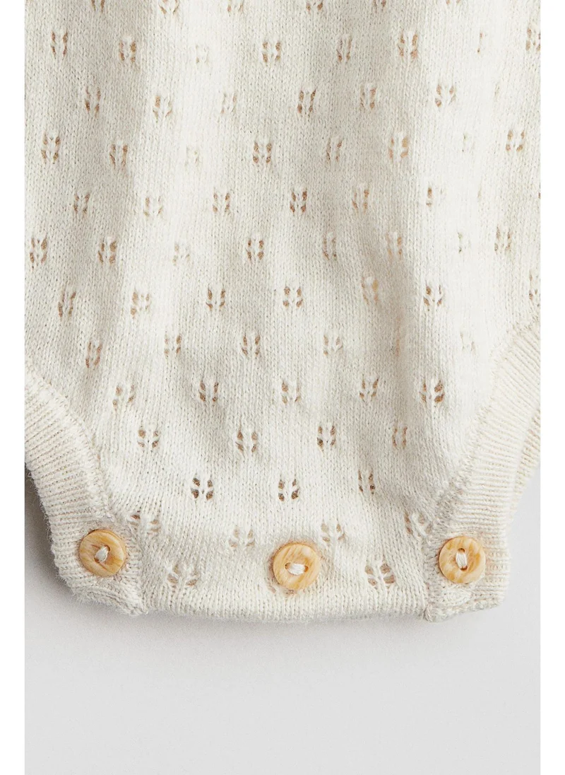 H&M Pointelle-knit romper suit