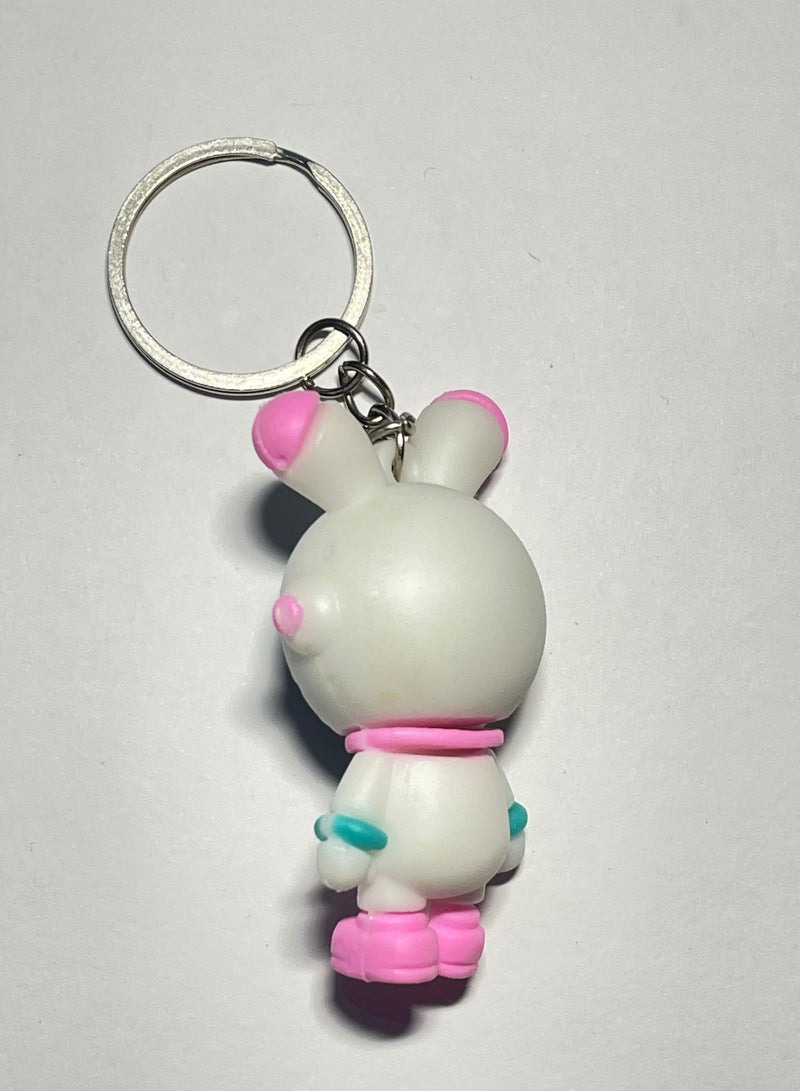 Generic Anime keychain with ribbonDistinguished Cartoon Keychain Cute Accessory Anime Spaceman Keychain Fits Car Purse Bag Cute Creative Gift  - Image 3
