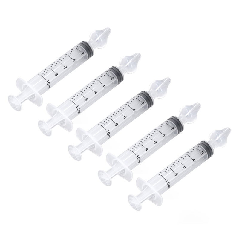 Nasal Irrigator 10ml Silicone Tip Safe Material - Soothing Nasal Syringe for Baby Nasal Cavity Cleaning Breathe Better for Home Use - Image 1