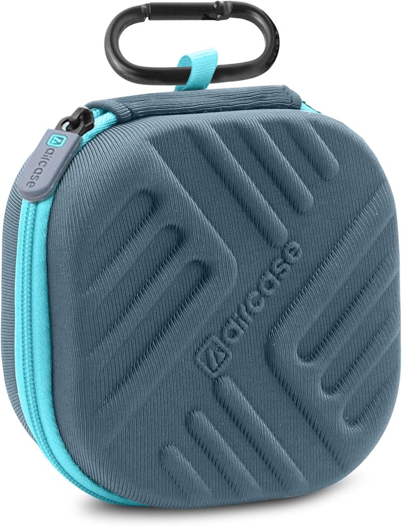 AirCase TIZUM Earphone Carrying Case Multi Purpose Pocket Storage Travel Organizer Case for Earphone Pen Drives Memory Card Data Cable Grey - Image 1