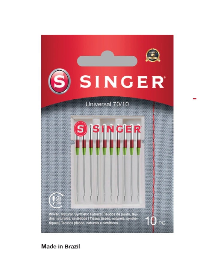 SINGER UNIVERSAL NEEDLES SIZE 70/10 (PACK OF 5 NEEDLE) BRAZIL