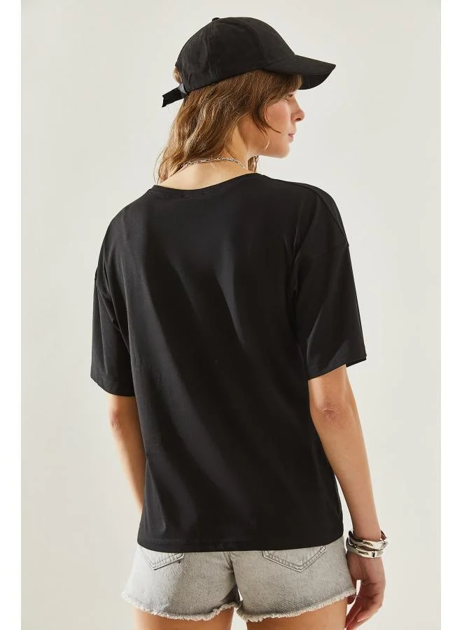 Ginger Basics V Neck Relaxed Fit T-shirt