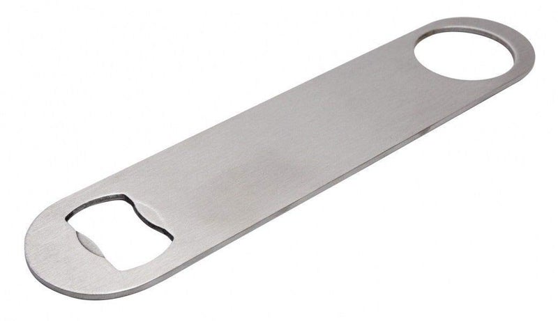 NJ Stainless Steel Flat Bottle Opener, Bar Blade, Speed Opener, Beer Bottle Opener for Kitchen, Bar or Restaurant with Free Spinner Rings: Set of 6 Pcs - Image 3